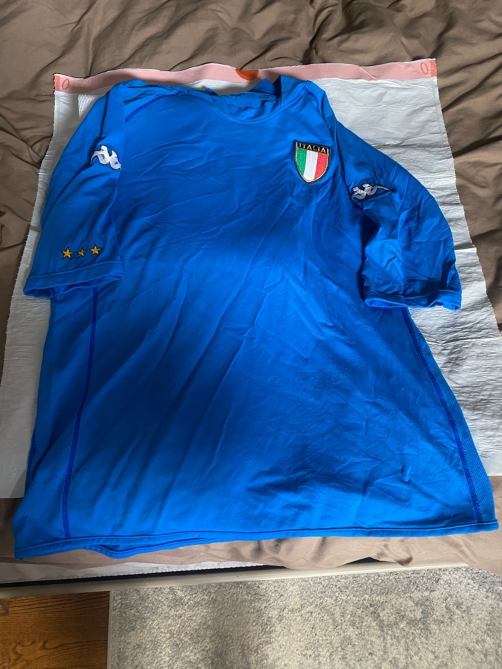 Officially licensed Italian soccer/football kit/jersey by Kappa